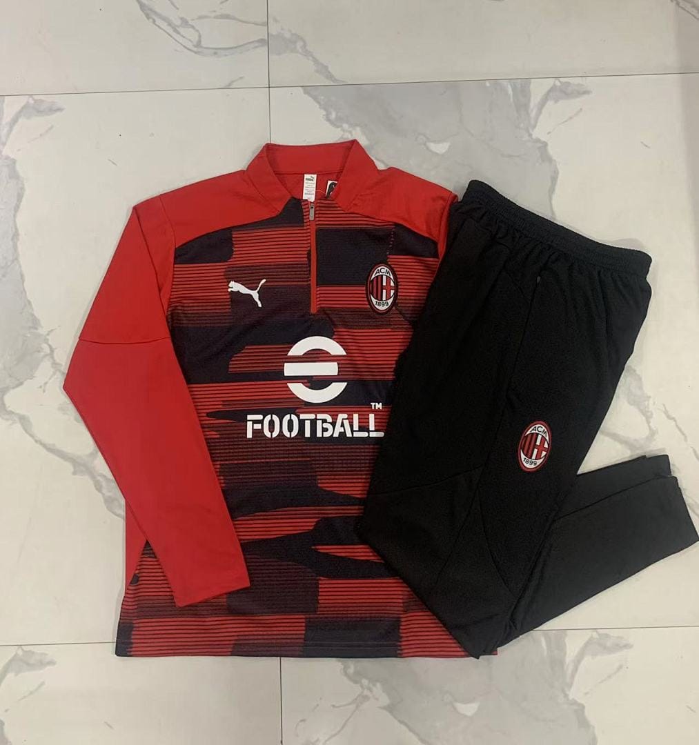 AC Milan 24/25 Sudadera Niño · Rojo · Estampado