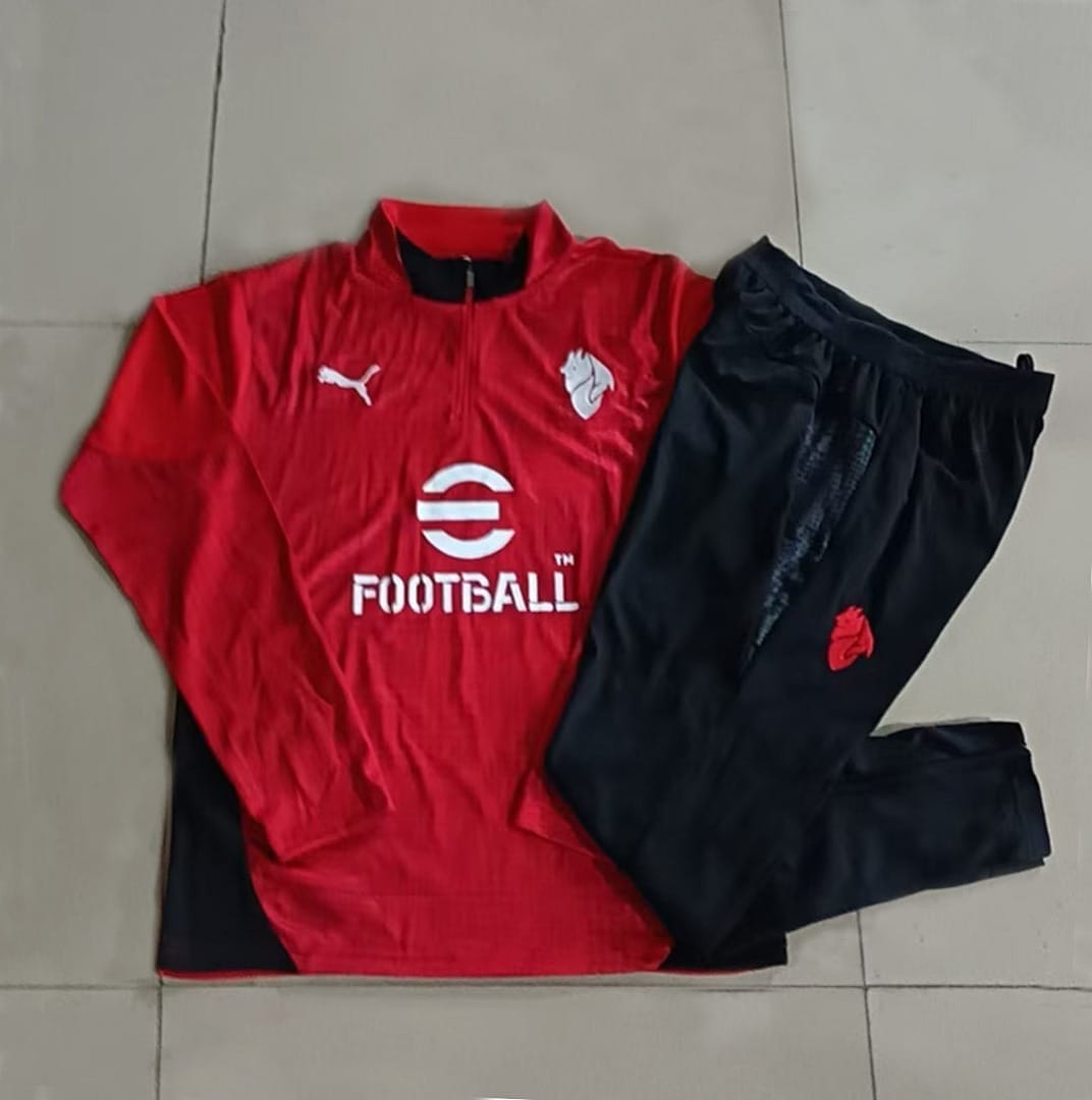 AC Milan 25/26 Sudadera Niño · Rojo · Estampado
