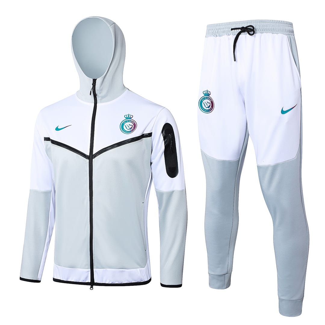 Al-Nassr 23/24 Chaqueta con Capucha Niño · Gris Claro