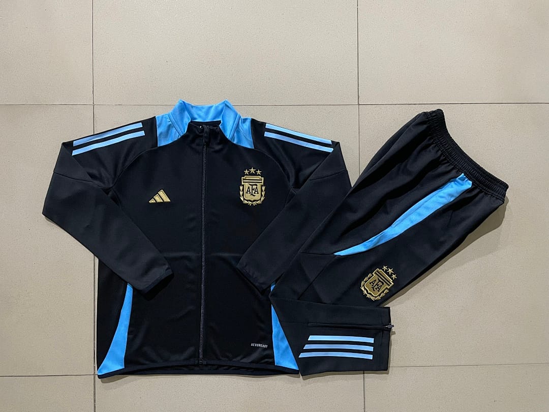 Argentina 24/25 Chaqueta Niño · Negro