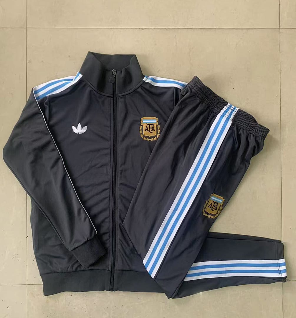 Argentina 25/26 Chaqueta Niño · Gris Oscuro · Retro