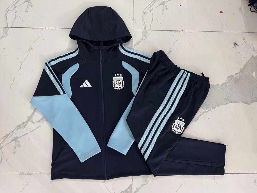 Argentina 26/27 Chaqueta con Capucha Niño · Azul Rey