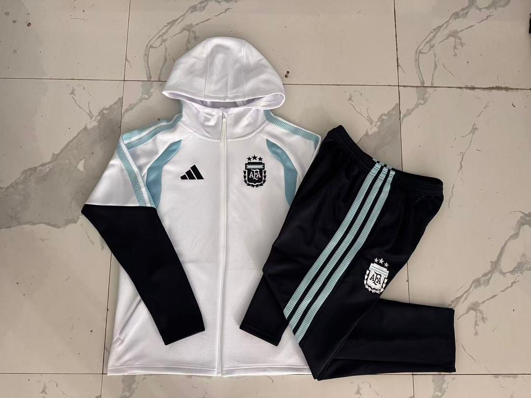 Argentina 26/27 Chaqueta con Capucha Niño · Blanco