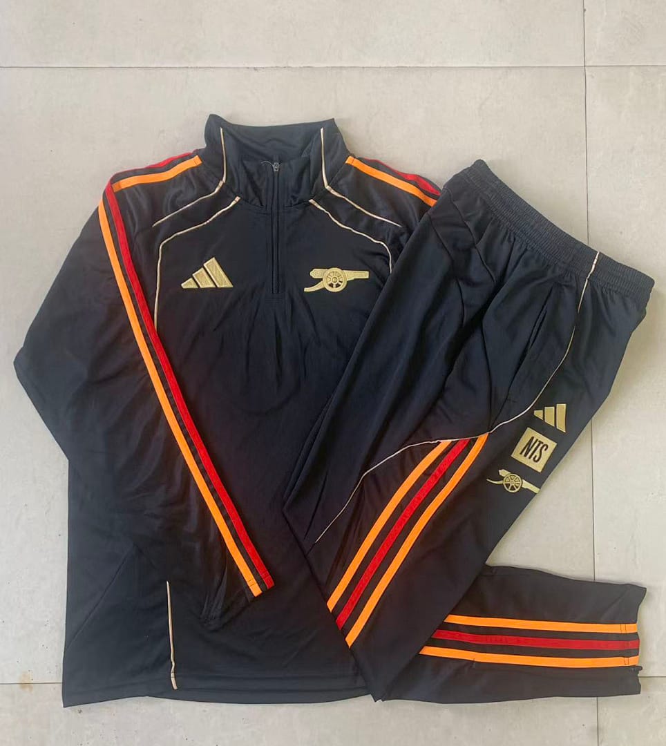 Arsenal 25/26 Sudadera Niño · Negro · Retro