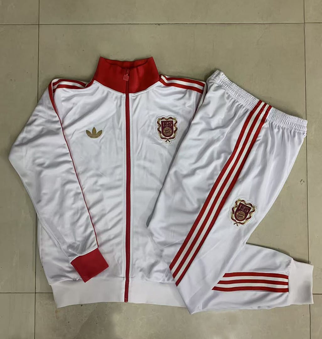 Bayern Múnich 25/26 Chaqueta Niño · Blanco · 125 Aniversario