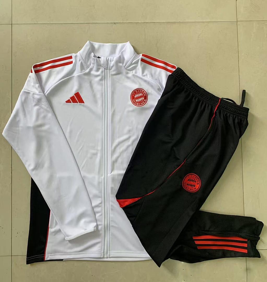 Bayern Múnich 25/26 Chaqueta Niño · Blanco