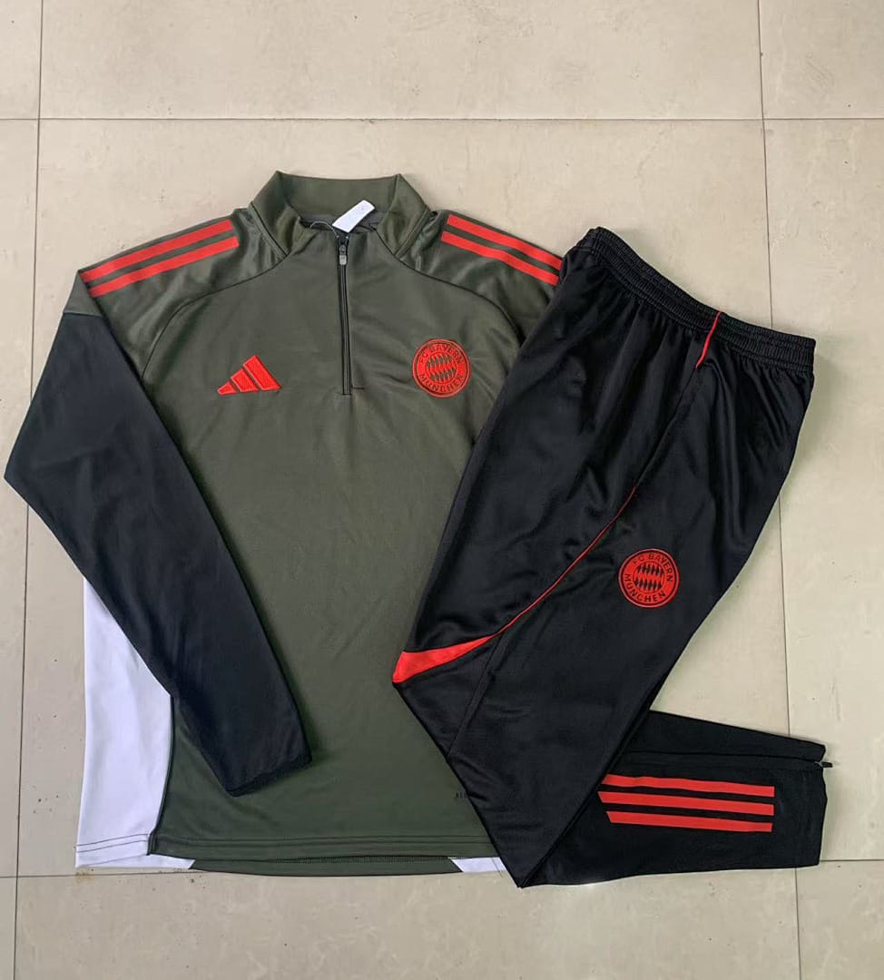 Bayern Múnich 25/26 Sudadera Niño · Verde Oscuro