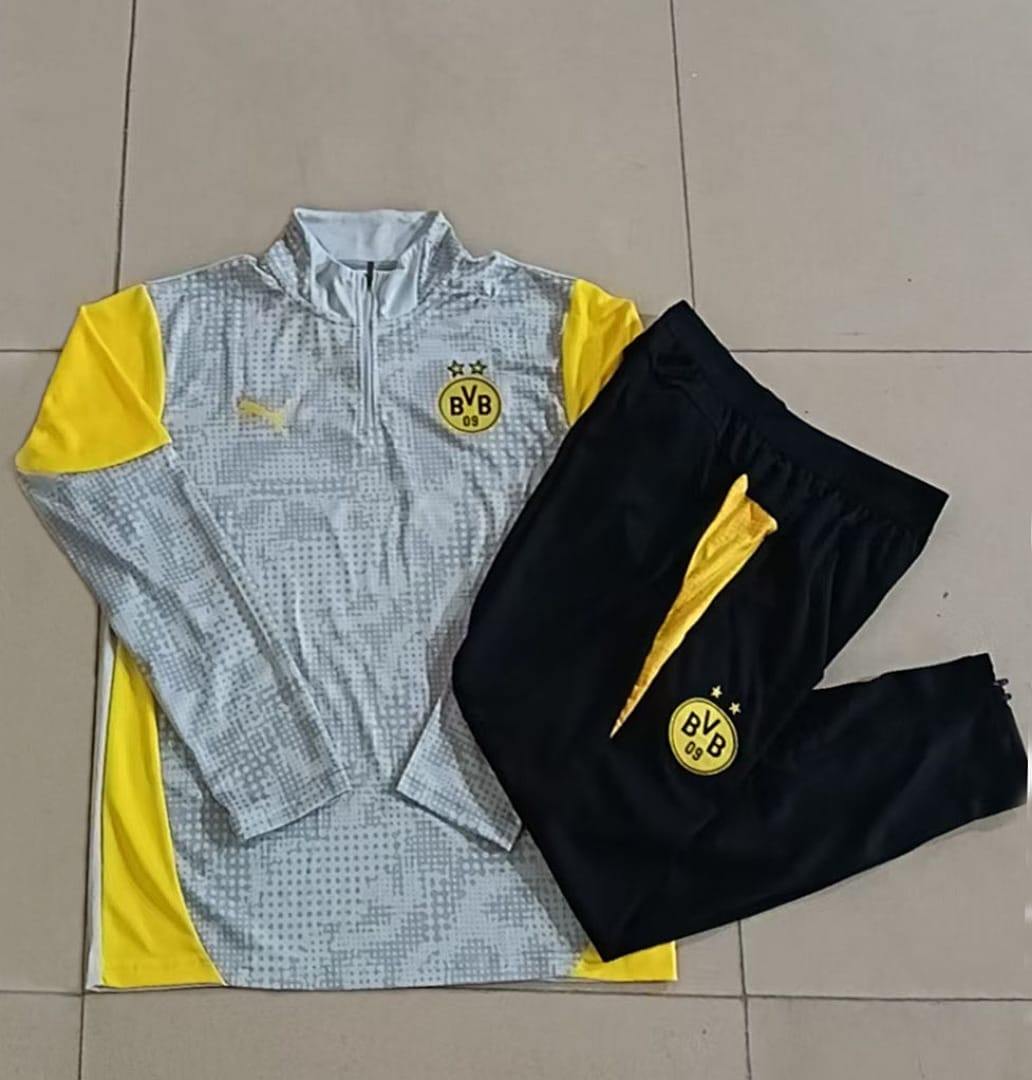 Borussia Dortmund 25/26 Sudadera Niño · Gris Claro · Estampado
