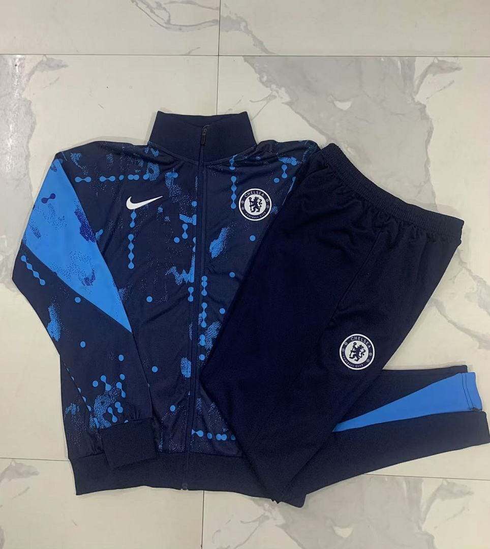 Chelsea 24/25 Chaqueta Niño · Azul Rey · Estampado