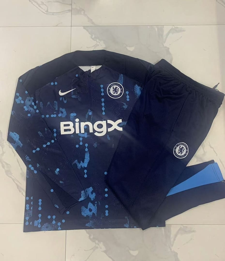 Chelsea 24/25 Sudadera Niño · Azul Rey · Estampado