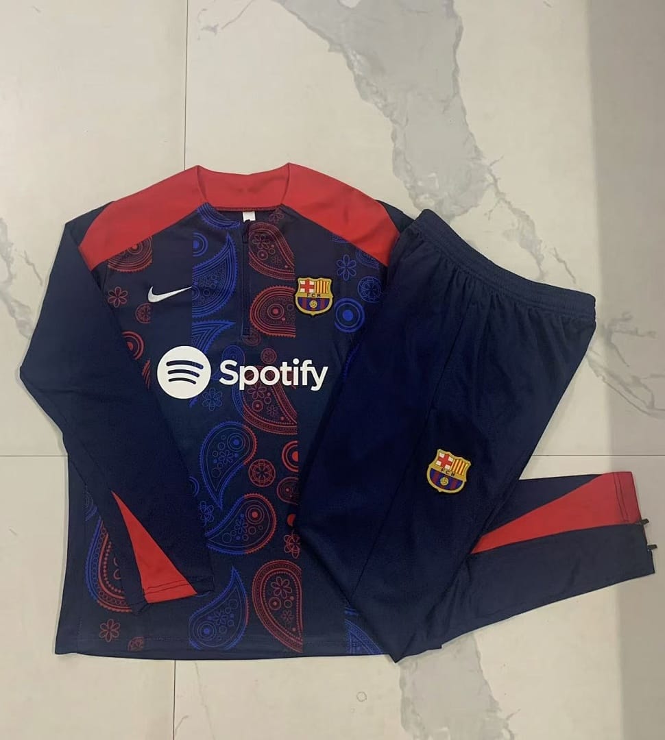 FC Barcelona 24/25 Sudadera Niño · Azul Rey · Geométrico