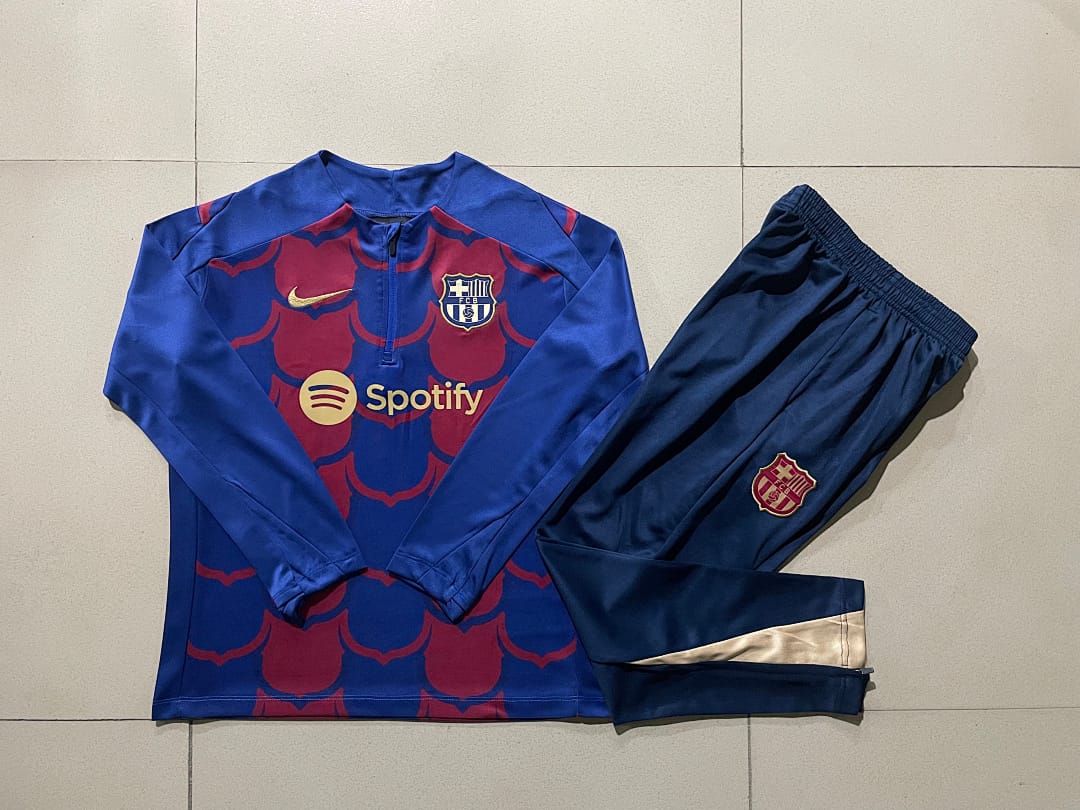 FC Barcelona 24/25 Sudadera Niño · Rojo · Estampado
