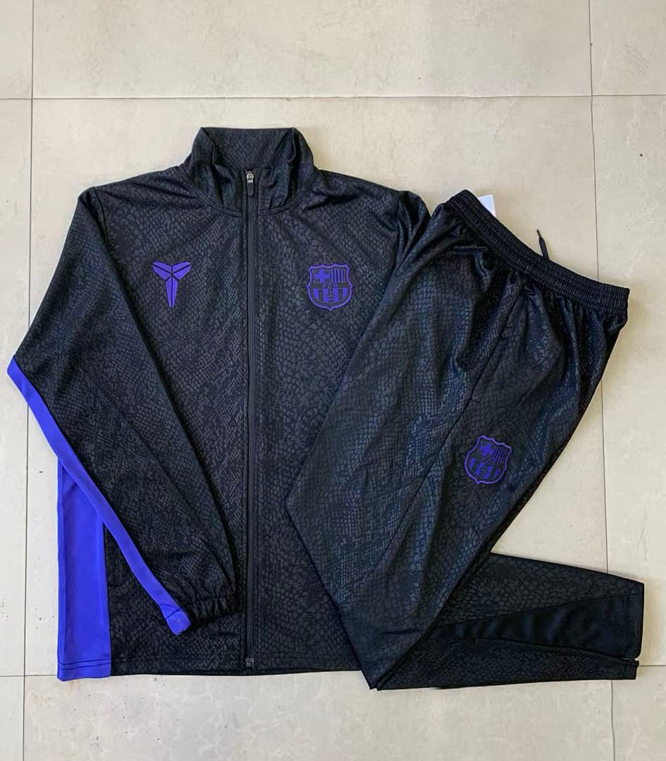 FC Barcelona 25/26 Chaqueta Niño · Negro · Relieve