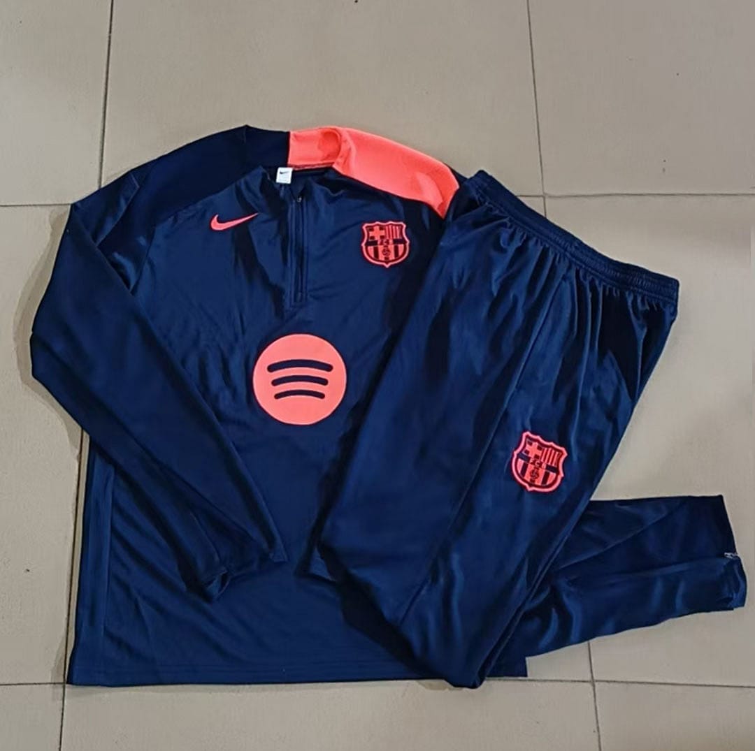 FC Barcelona 25/26 Sudadera Niño · Azul Rey · Hombros Dos Colores