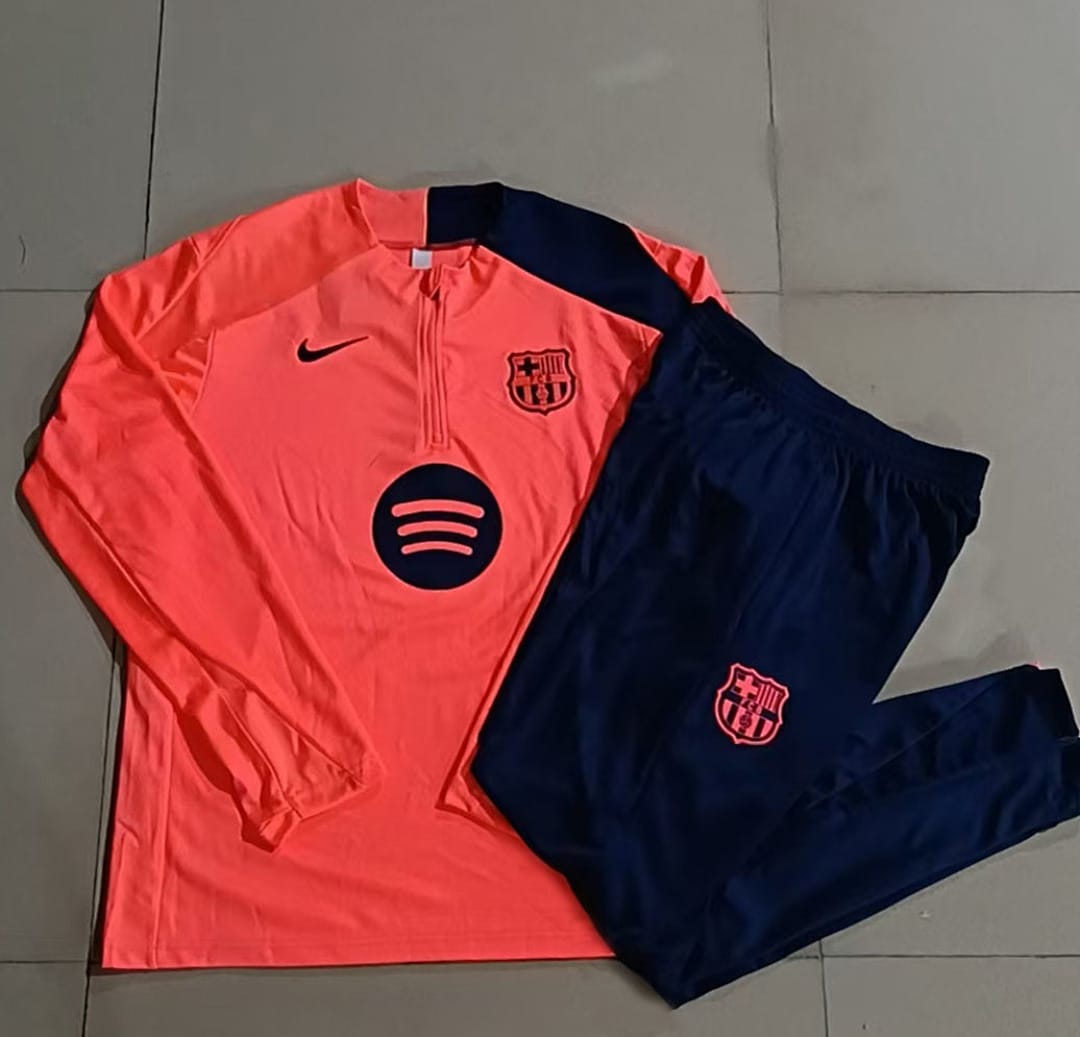 FC Barcelona 25/26 Sudadera Niño · Naranja Fluorescente