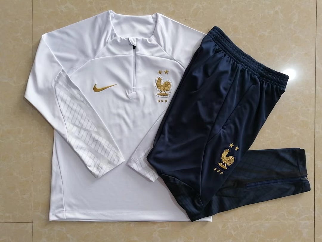 Francia 22/23 Sudadera Niño · Blanco