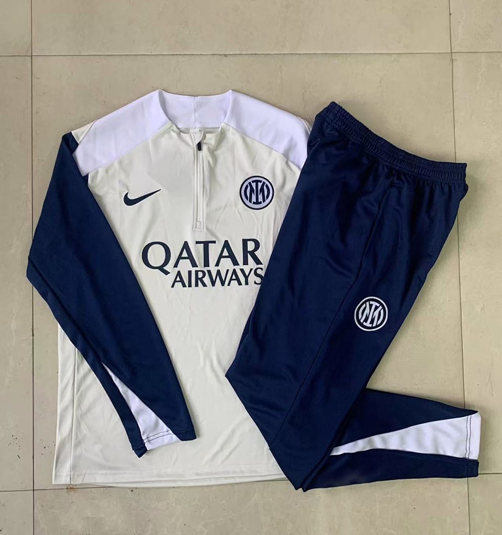 Inter de Milán 25/26 Sudadera Niño · Blanco Hueso