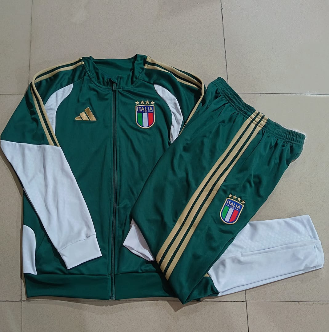 Italia 26/27 Chaqueta Niño · Verde Oscuro
