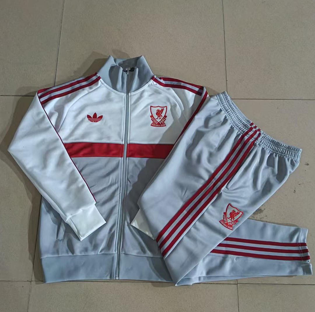 Liverpool 26/27 Chaqueta Niño · Gris y Blanco