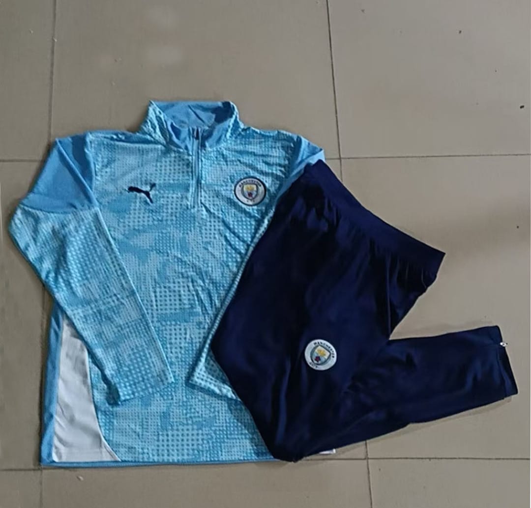 Manchester City 25/26 Sudadera Niño · Celeste · Estampado