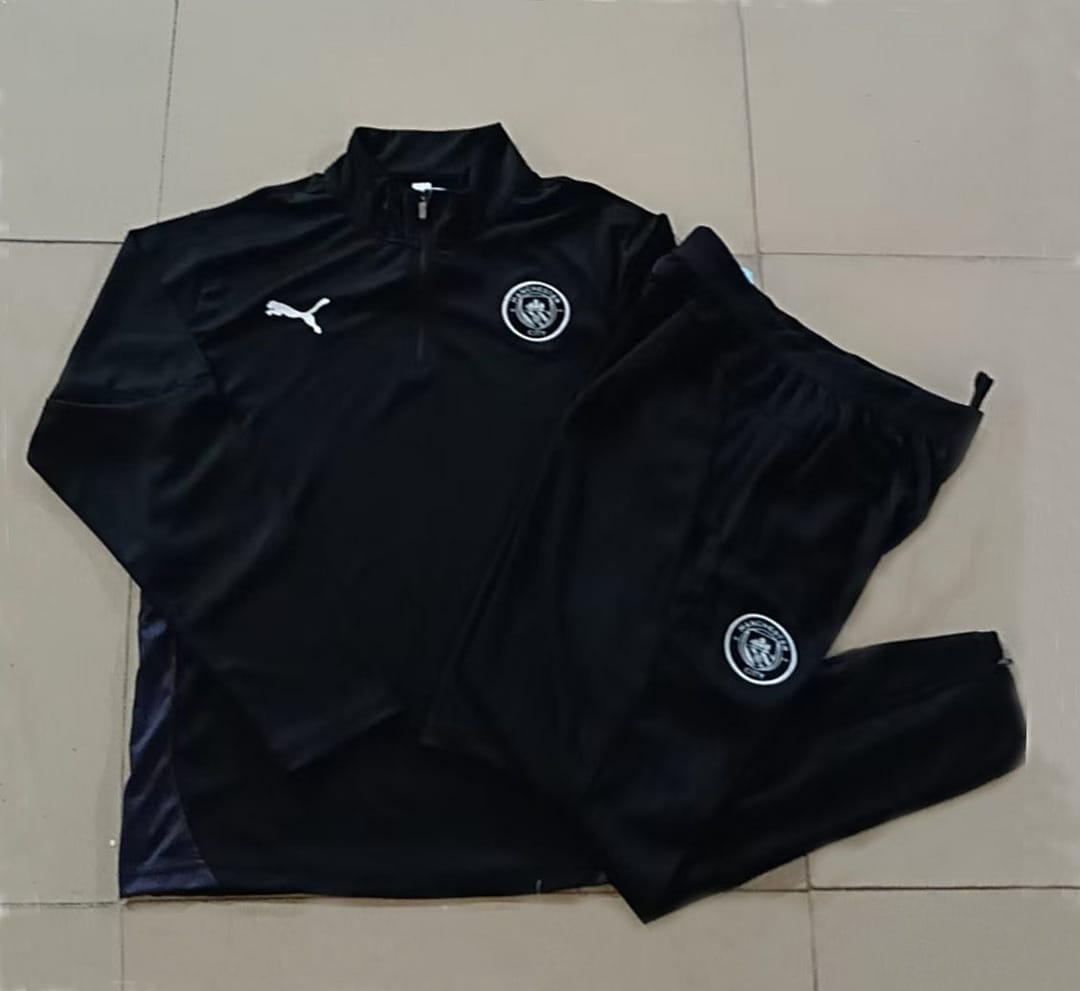 Manchester City 25/26 Sudadera Niño · Negro