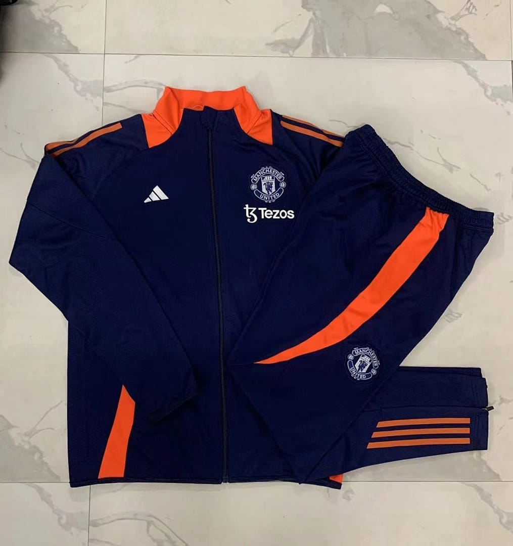 Manchester United 24/25 Chaqueta Niño · Azul Rey