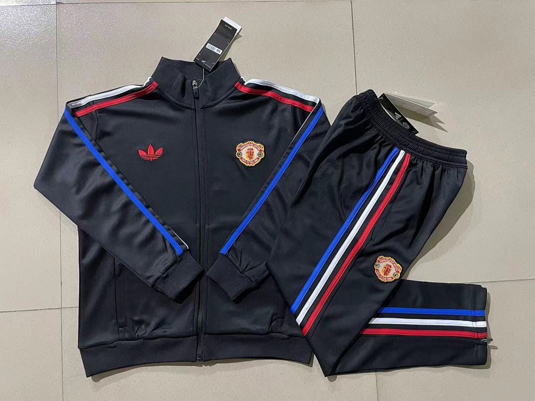 Manchester United 24/25 Chaqueta Niño · Negro · Originals