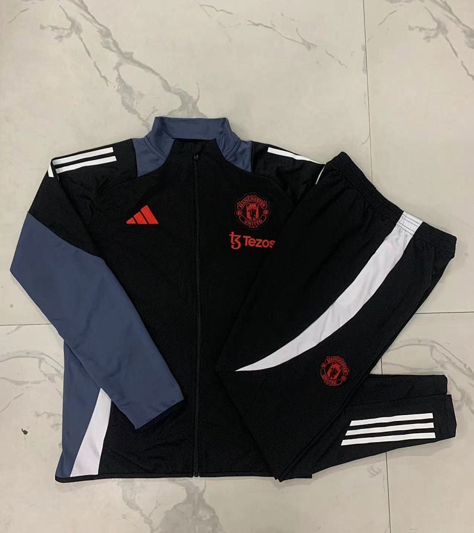 Manchester United 24/25 Chaqueta Niño · Negro