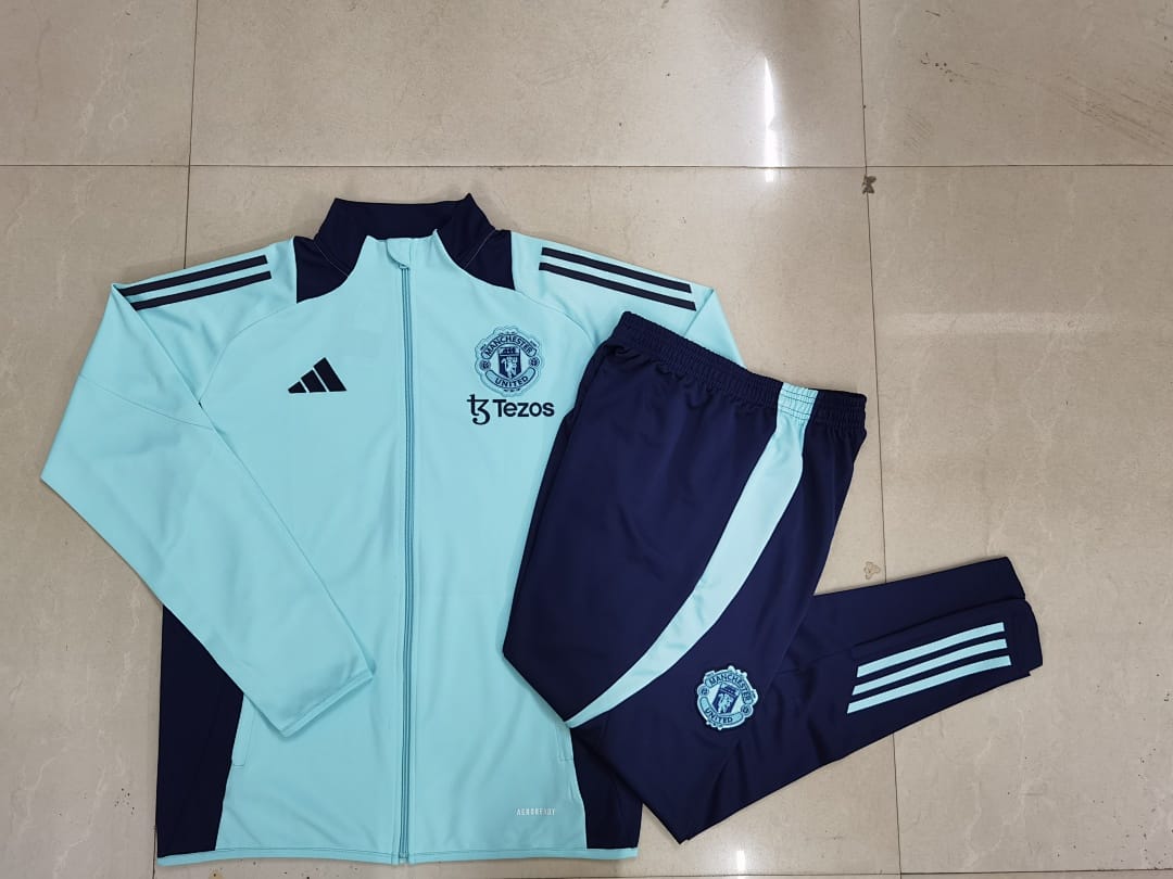 Manchester United 24/25 Chaqueta Niño · Verde Claro