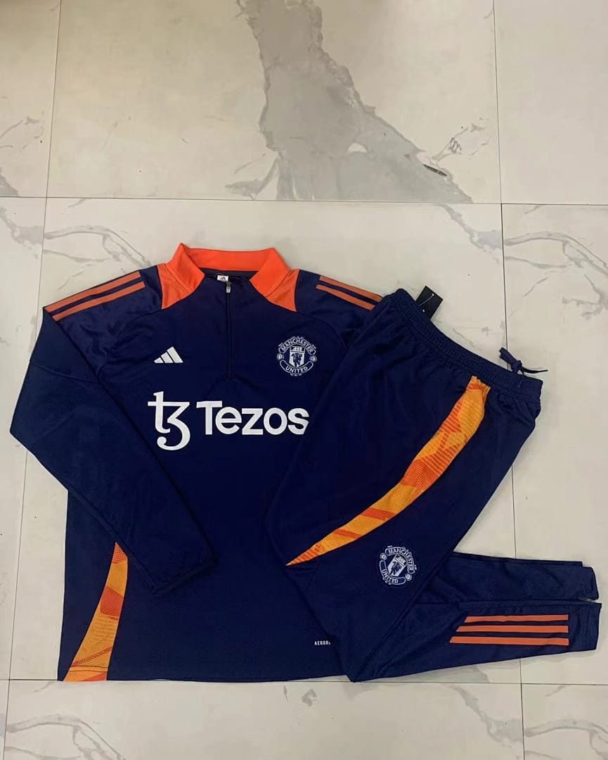 Manchester United 24/25 Sudadera Niño · Azul Rey