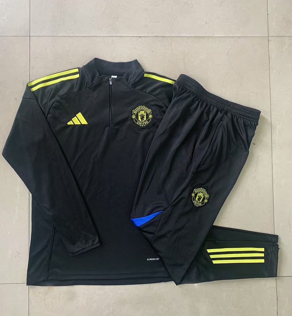 Manchester United 25/26 Sudadera Niño · Negro