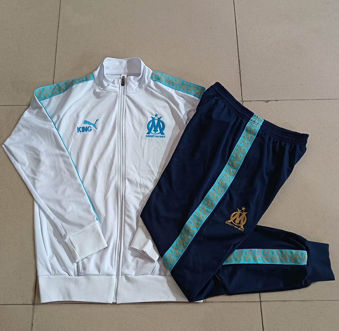 Olympique de Marsella 25/26 Chaqueta Niño · Blanco