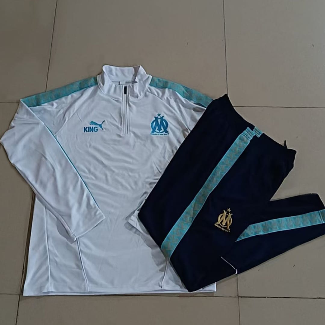 Olympique de Marsella 25/26 Sudadera Niño · Blanco