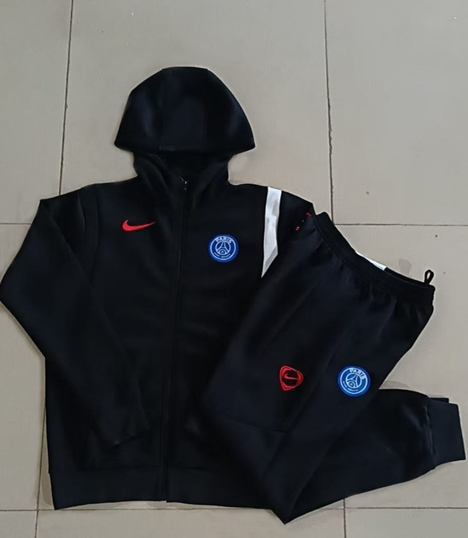 París Saint-Germain 24/25 Chaqueta con Capucha Niño · Negro
