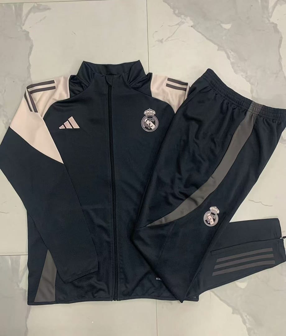 Real Madrid 24/25 Chaqueta Niño · Gris