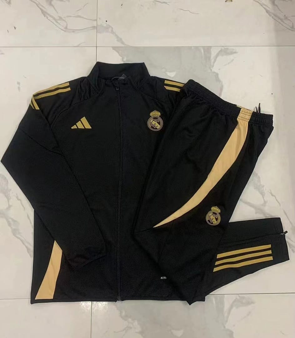 Real Madrid 24/25 Chaqueta Niño · Negro