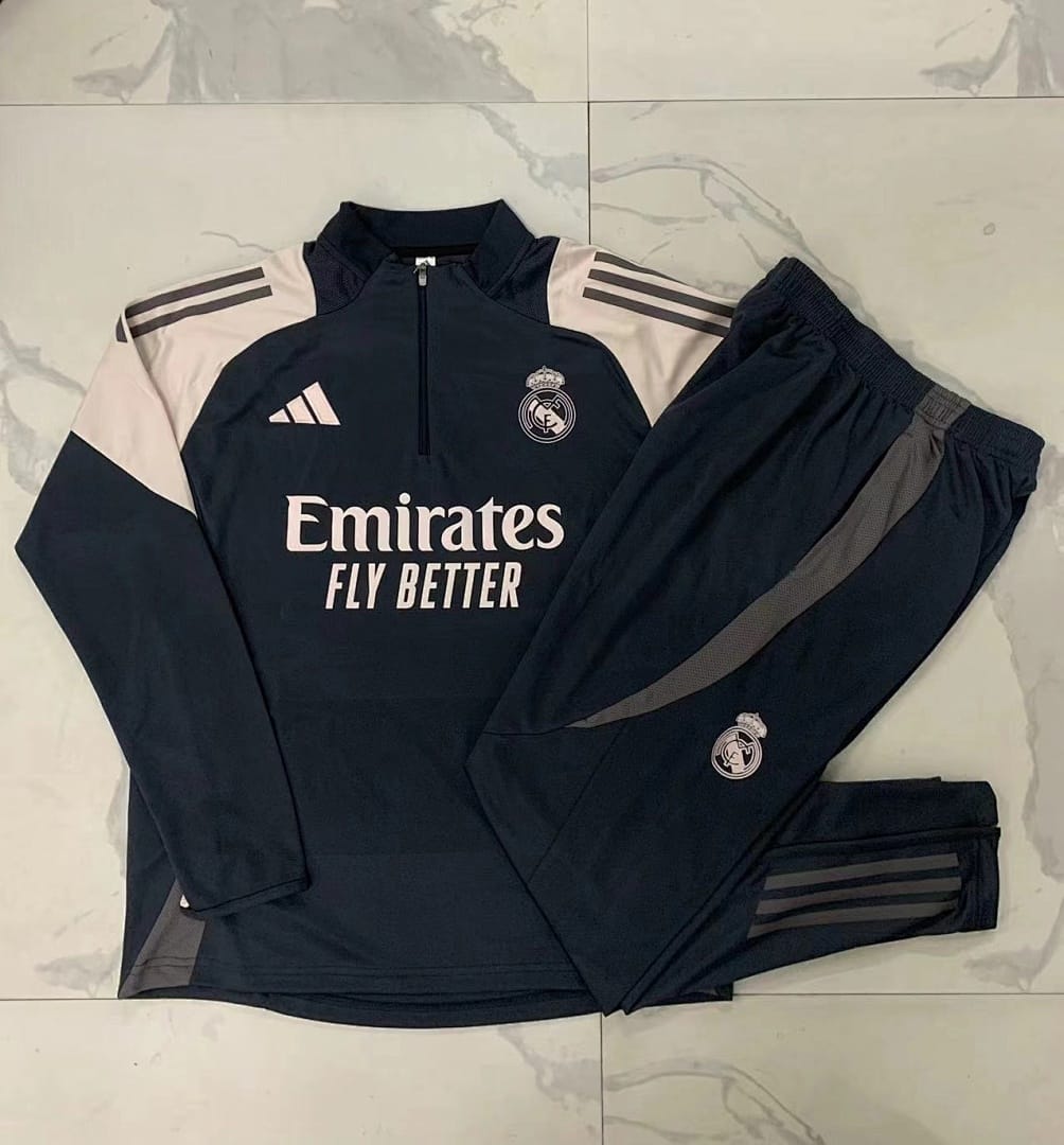 Real Madrid 24/25 Sudadera Niño · Gris