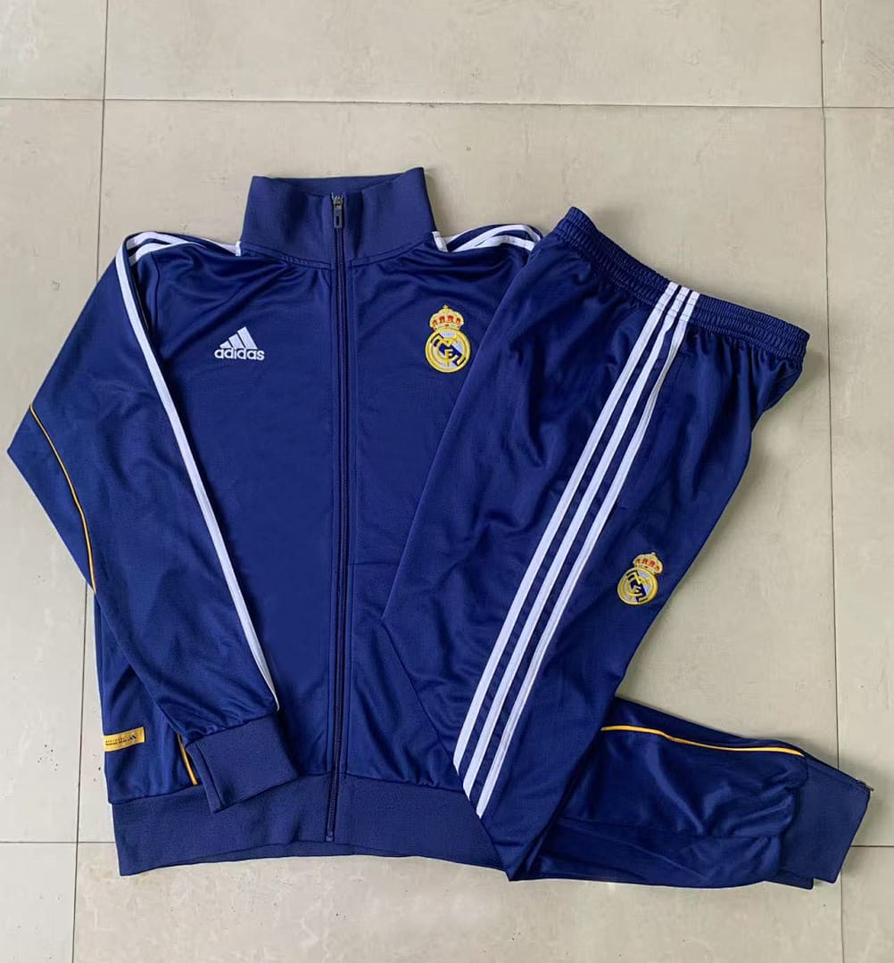 Real Madrid 25/26 Chaqueta Niño · Azul Rey · Retro