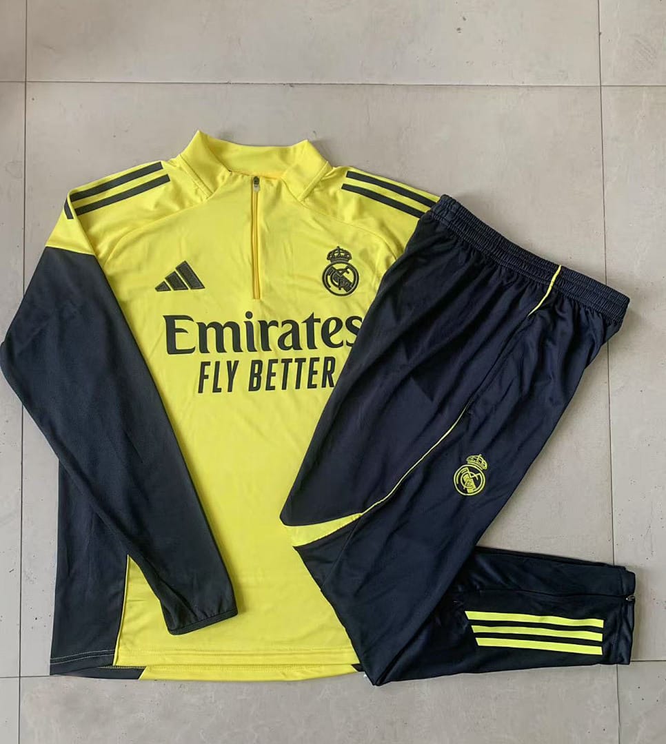 Real Madrid 25/26 Sudadera Niño · Amarillo