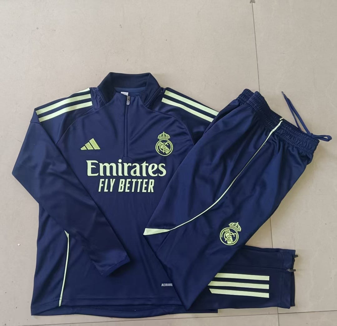 Real Madrid 25/26 Sudadera Niño · Azul Marino