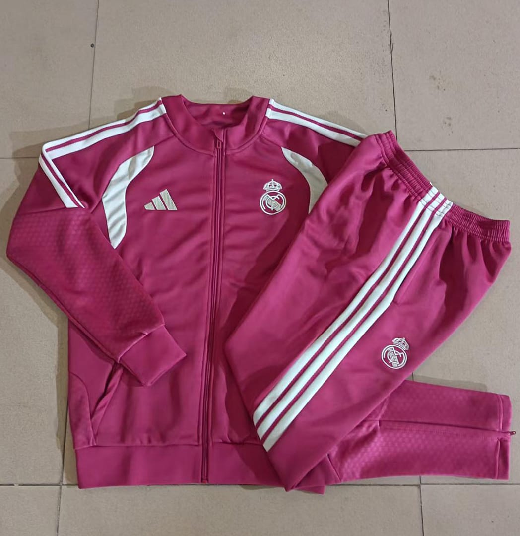 Real Madrid 26/27 Chaqueta Niño · Rosado